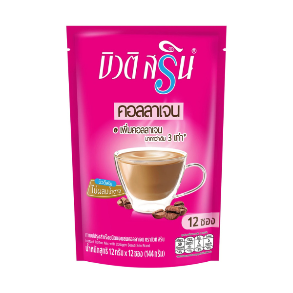 กาแฟปรุงสำเร็จชนิดผง ผสมคอลลาเจน 144g ( 12g x 12 ซอง )