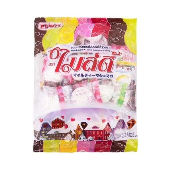 Assorted-flavor marshmallows 120g