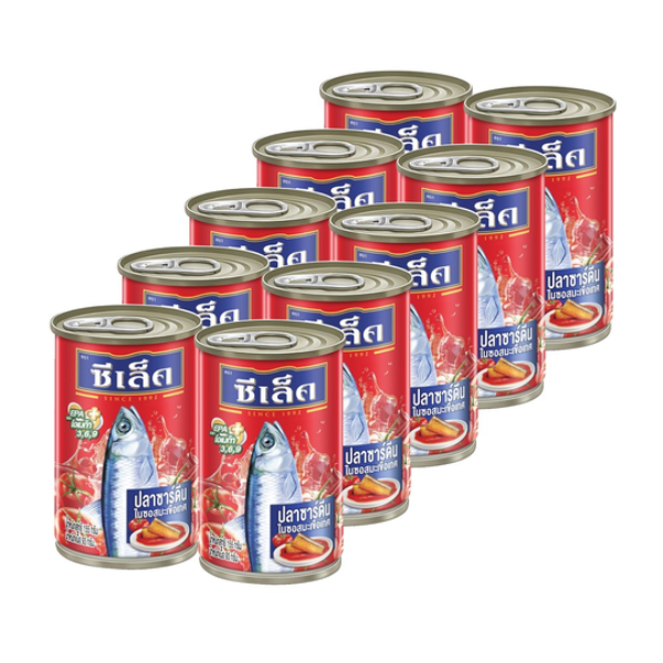 Sardinen in Tomatensoße mit Aufreißdeckel 155g ( 10er-Pack )