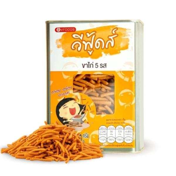 ขนมปังปี๊บจิ๋ว ขาไก่ 5 รส 430g กรอบอร่อยจากวีฟู้ดส์