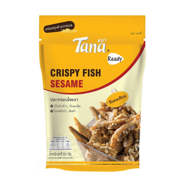 Knuspriger Fisch mit Sesam 65g