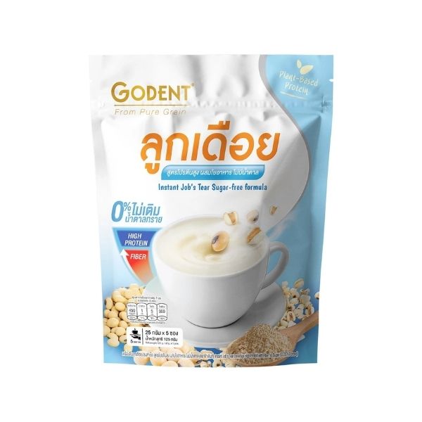 เครื่องดื่มลูกเดือยปรุงสำเร็จ สูตรผสมธัญญาหาร 5 ชนิด 125g