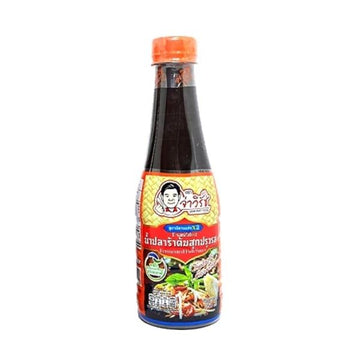 น้ำปลาร้าต้มสุกปรุงรส สูตรอีสานแซ่บX2 ฝาส้ม 350ml