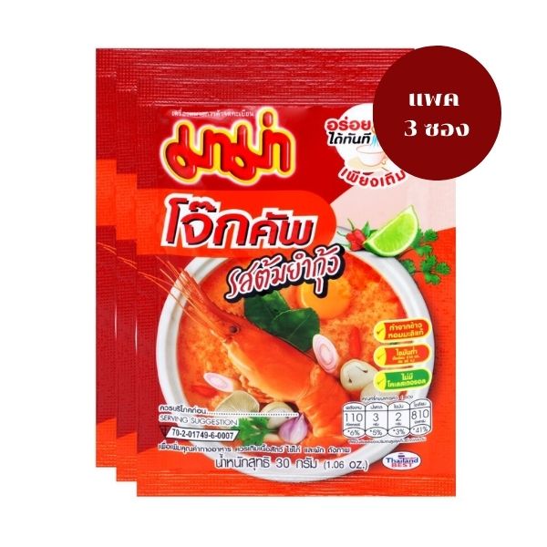 杯装袋装粥 冬阴功虾味 ( 30g x 3袋装 )