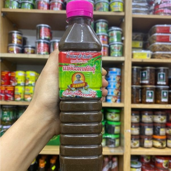 น้ำปลาร้าต้มสุกปรุงรส ฝาชมพู 400ml