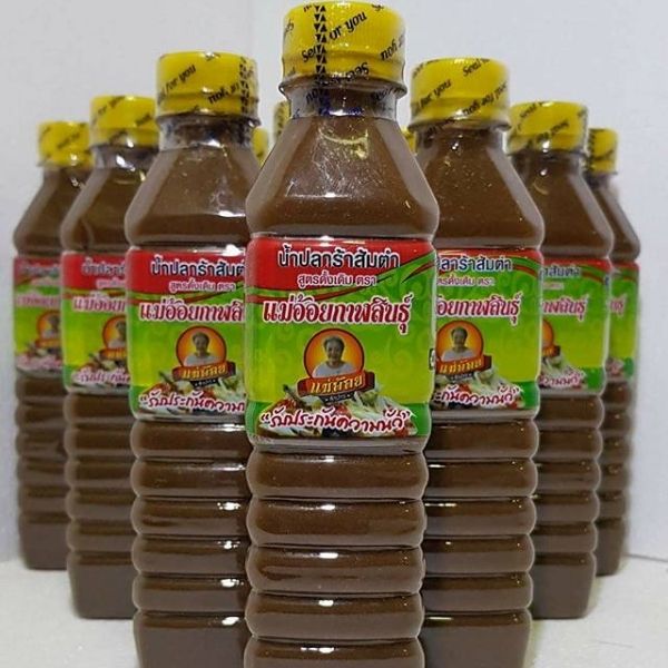 น้ำปลาร้าต้มสุกปรุงรส ฝาเหลือง 400ml