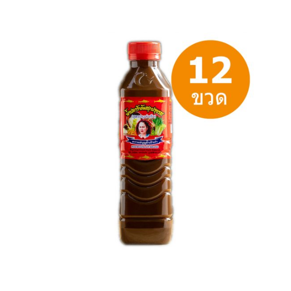 Nước mắm cá lên men nấu chín đã nêm gia vị, nắp đỏ 400ml (thùng 12 chai)