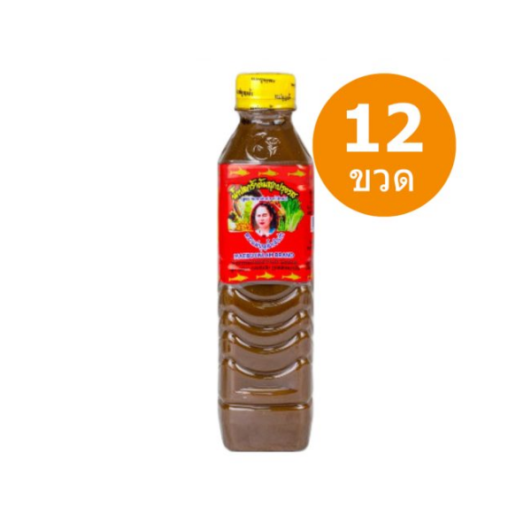 Nước mắm cá lên men nấu chín đã nêm gia vị, nắp vàng 400ml (thùng 12 chai)