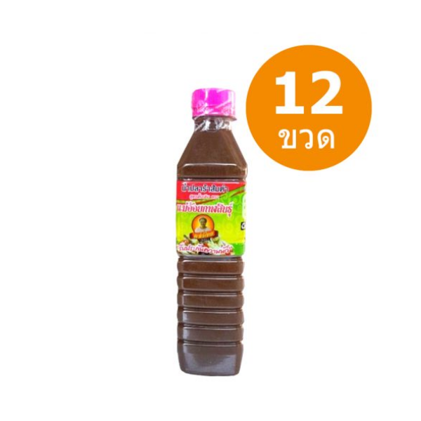 Mắm cá lên men nấu chín, nêm sẵn nắp hồng 400ml (nguyên lốc 12 chai)