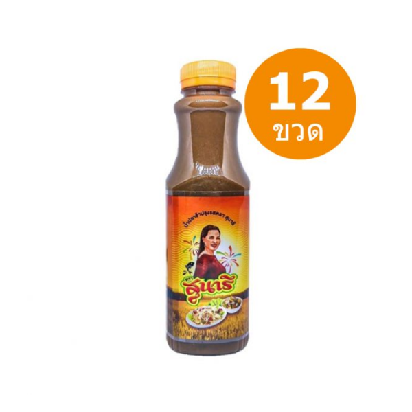 น้ำปลาร้าต้มสุกปรุงรส 350ml (ยกโหล12ขวด)