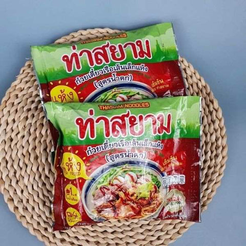 Trockene kleine Reisnudeln nach Boots-Nudel-Art, Rezept „Nam Tok“, 119g (40 Beutel)