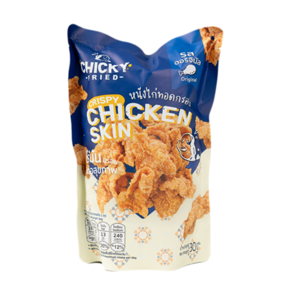 Knusprig frittierte Hühnerhaut, Originalgeschmack 30g