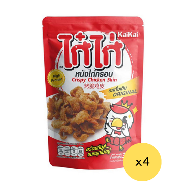 หนังไก่กรอบรสดั้งเดิม 32g ( แพ็ค 4 )