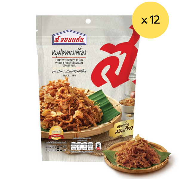 Gewürzte Schweinefleischflocken 80g ( 12er-Pack )
