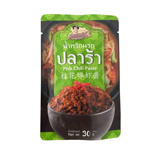 Scharfe Chilipaste mit fermentiertem Fisch im Beutel 30g