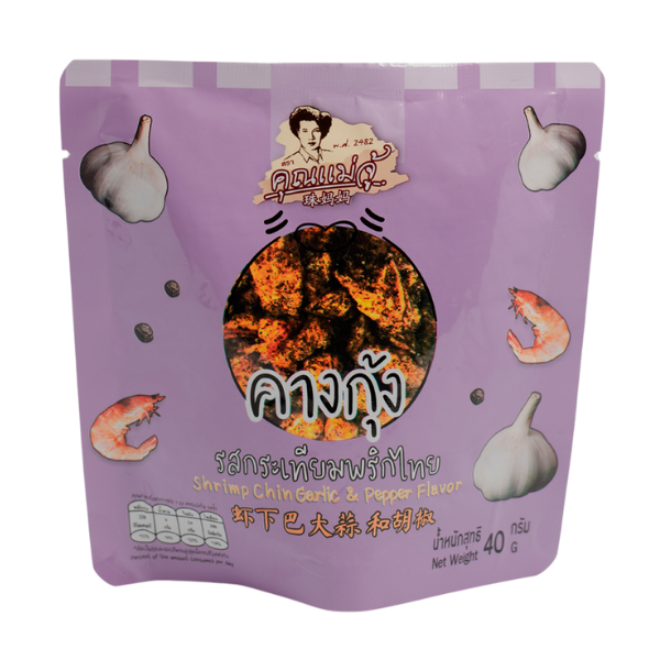 Crispy shrimp heads, garlic and pepper flavor 40g