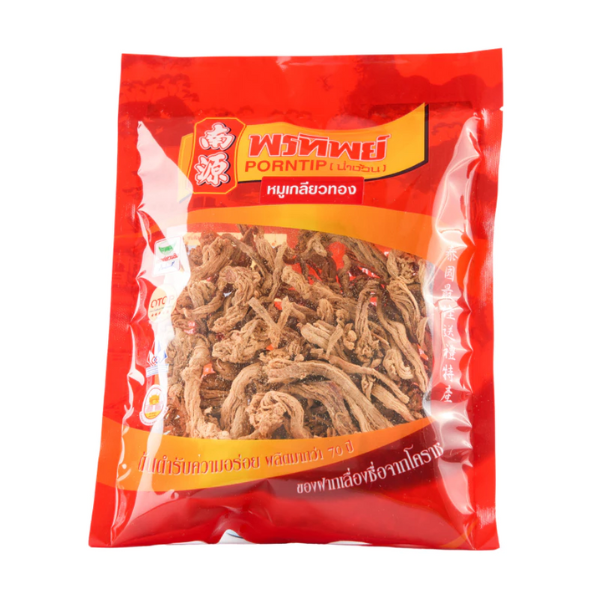 Goldene Schweinespiralen (knusprige Schweinefleischstreifen) 150g