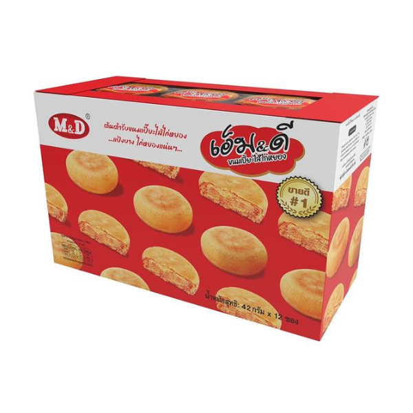 เปี๊ยะไส้ไก่หยอง 42g ( แพ็ค 12 ชิ้น )