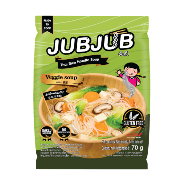 Gemüsesuppe mit dünnen Reisnudeln 70g