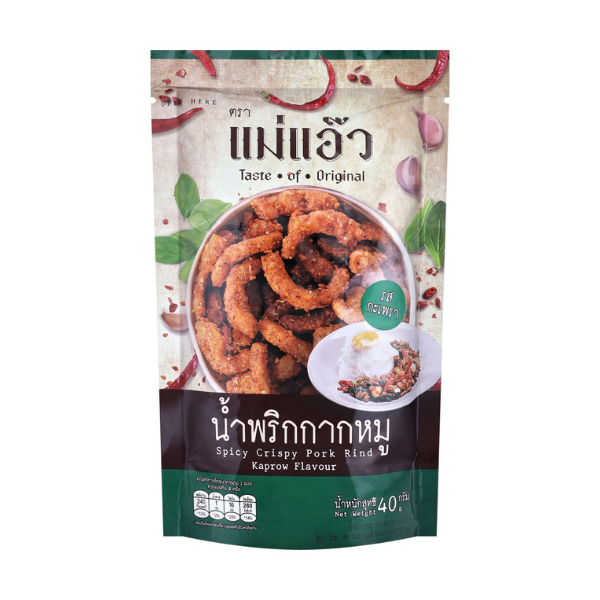 Schweinekrusten-Chilipaste, Basilikum-Geschmack, 40g