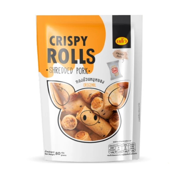 Thai-Kokosröllchen mit Schweinefleisch-Flocken 80g