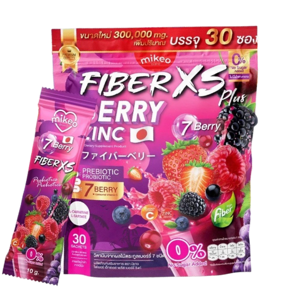 Fiber XS Plus Berry Zinc dietary supplement 300g