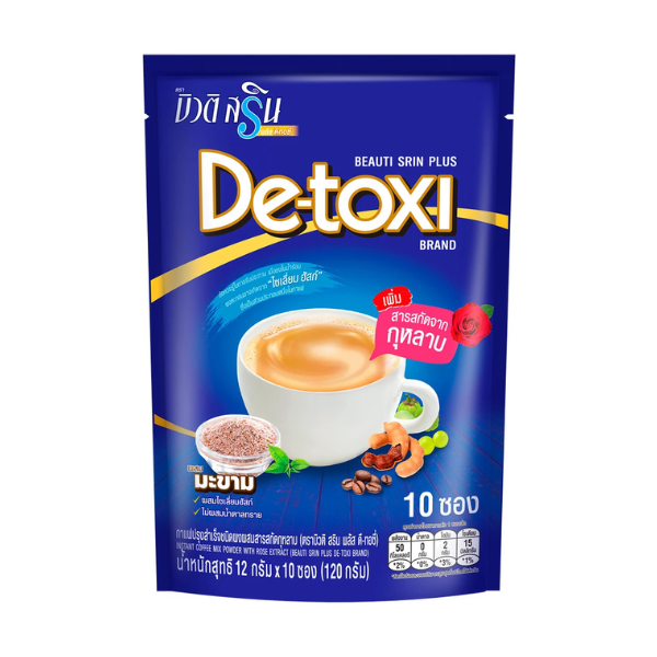 Plus D-Toxy instant coffee powder 120g ( 12g x 10 sachets )