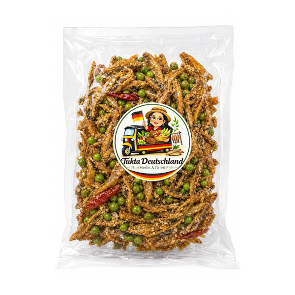 Knuspriger Fisch mit Kräutern 150g
