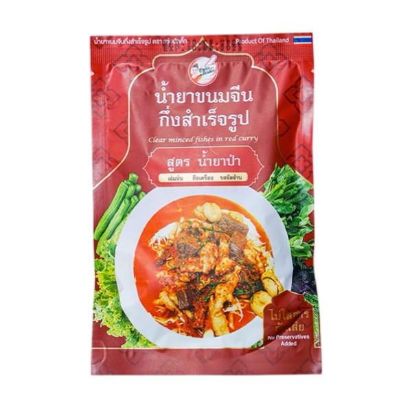 น้ำยาขนมจีน กึ่งสำเร็จรูป สูตรป่า 100g
