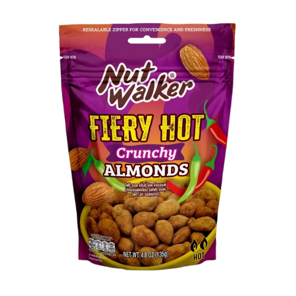 Almonds, Fiery Hot Crunchy flavor, 135g