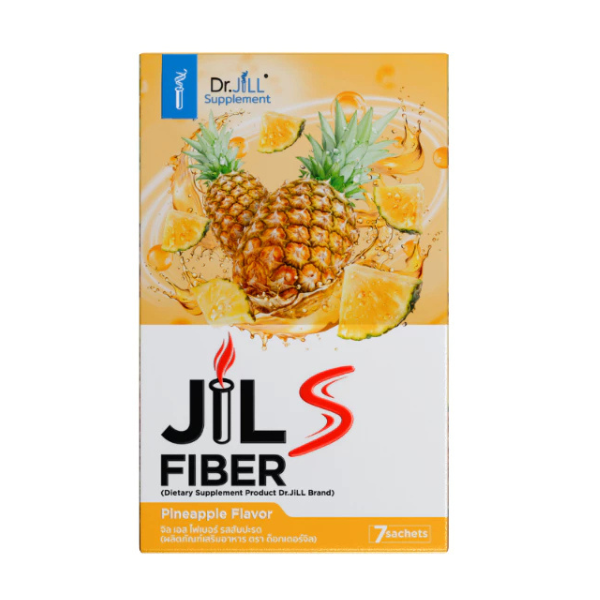 GIL S Fiber, pineapple flavor, 1 box containing 7 sachets, 126g