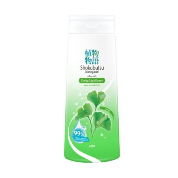 ครีมอาบน้ำ กิงโกะ สีเขียวอ่อน 180ml