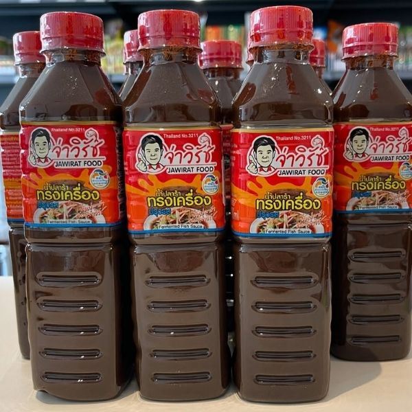 น้ำปลาร้าต้มสุกปรุงรส สูตรทรงเครื่อง ฝาแดง 400ml (ยกโหล24ขวด)