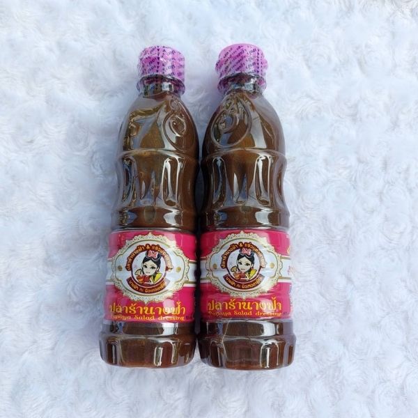 น้ำปลาร้าต้มสุกปรุงรส สูตรเข้มข้น ฝาชมพู 400ml (ยกโหล24ขวด)