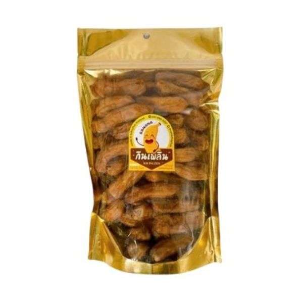 กล้วยตากกลม 600g จากกินเพลินในถุงใสสีทอง