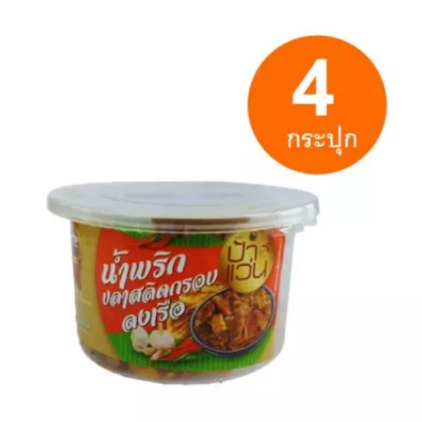 Crispy gourami chili paste with pork cracklings 30g ( 4 jars )