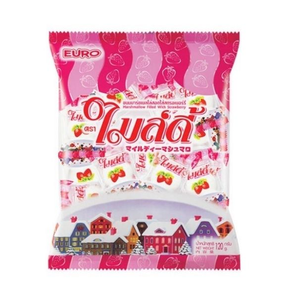 Kẹo marshmallow vị dâu tây 120g