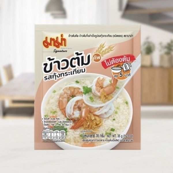 Cup Porridge, Garlic Shrimp Flavor ( 35g x Pack of 3 )