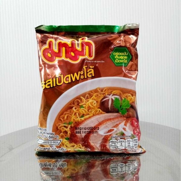 บะหมี่กึ่งสำเร็จรูป รสเป็ดพะโล้ ( 55g x แพ็ค 6 ซอง )