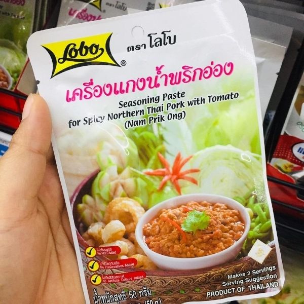 เครื่องแกงน้ำพริกอ่อง 50g ( แพค 6 ซอง )