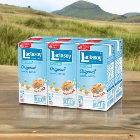 UHT soy milk, classic sweet flavor 300ml (pack of 6 cartons)