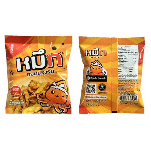 调味炸鱿鱼（甜味）20g