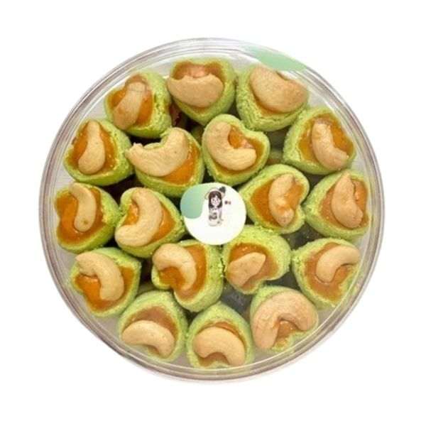 คุกกี้สิงคโปร์ รสชาเขียว 230g ในบรรจุภัณฑ์透明圆盒