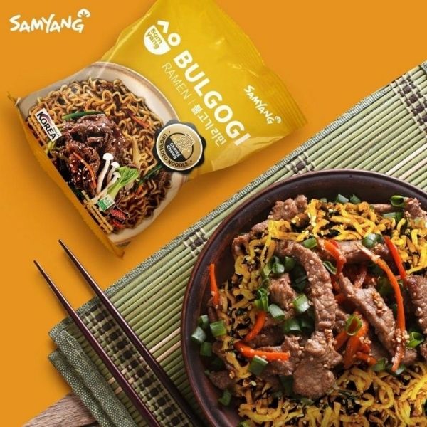 Mì ăn liền khô vị bulgogi 80g ( 5 gói )