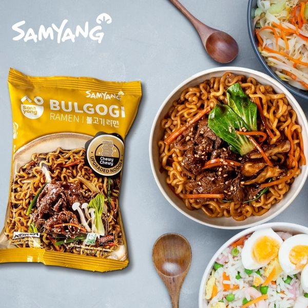 Mì ăn liền khô vị bulgogi 80g ( 5 gói )
