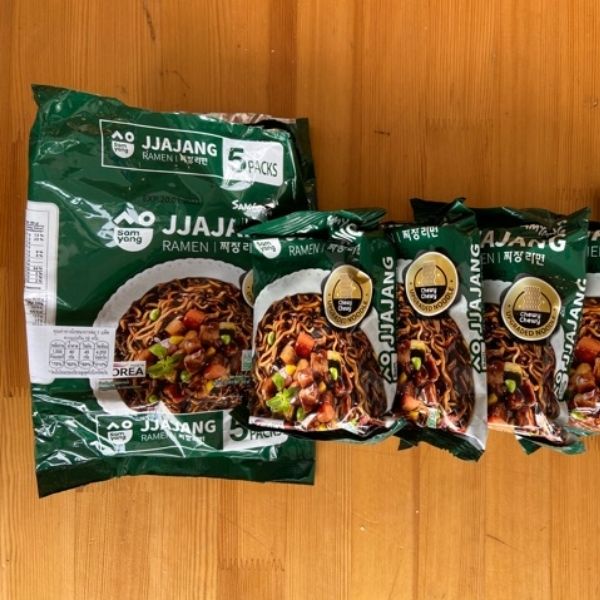 Mì ăn liền khô vị tương đậu đen jajang công thức nguyên bản 80g ( 5 gói )