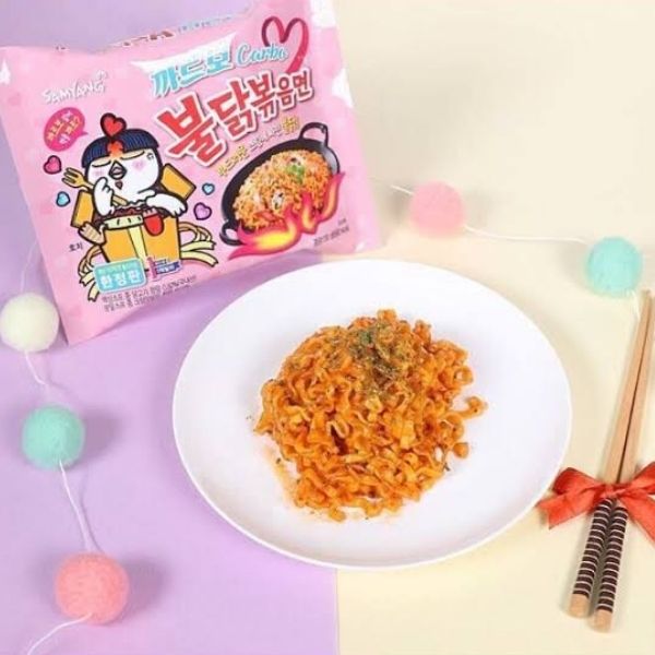 Mì ăn liền khô vị carbonara công thức gà cay 130g ( 5 gói )
