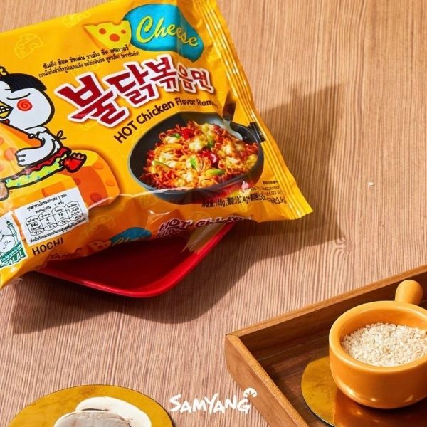 Mì ăn liền khô vị phô mai công thức gà cay 140g ( 5 gói )