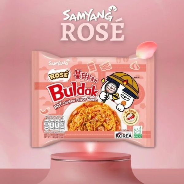 Mì ăn liền vị gà cay kiểu Hàn Quốc kết hợp kem sữa và sốt gochujang 140g (gói 5 gói)