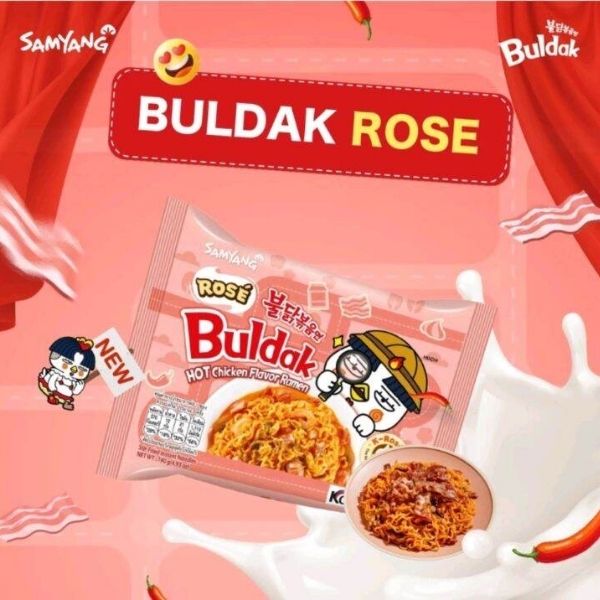 Mì ăn liền vị gà cay kiểu Hàn Quốc kết hợp kem sữa và sốt gochujang 140g (gói 5 gói)